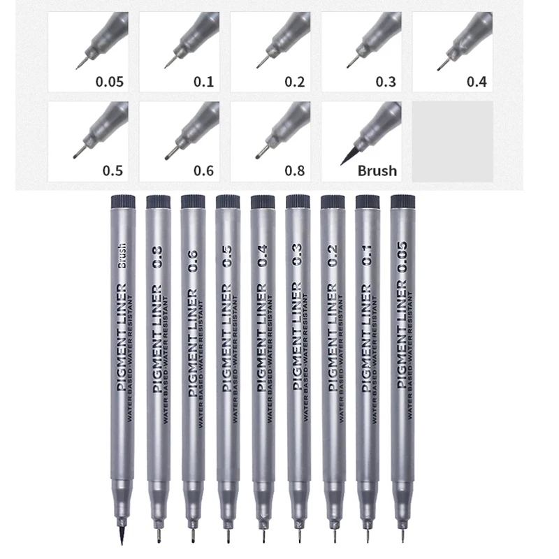 9 buah/set Spidol Tinta Micron - Copic Marker Sketch ulasan dan harga