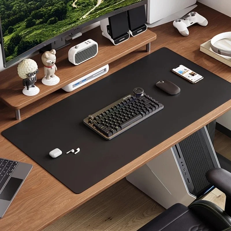 Alas Meja Kulit Warna Solid Pi - Leather Desk Pad ulasan dan harga